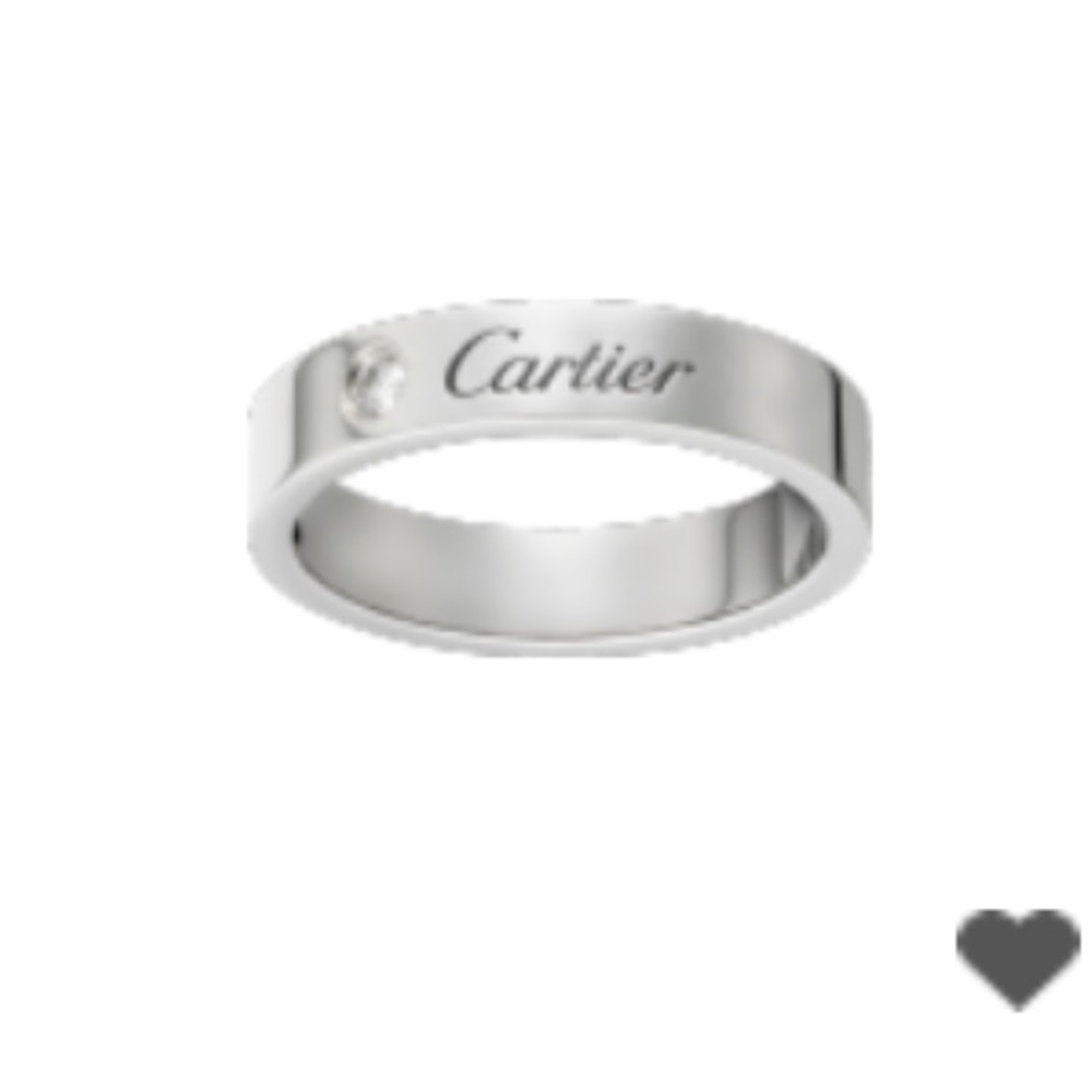 Authentic Cartier men’s platinum wedding band